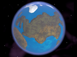 Caricature of Earth